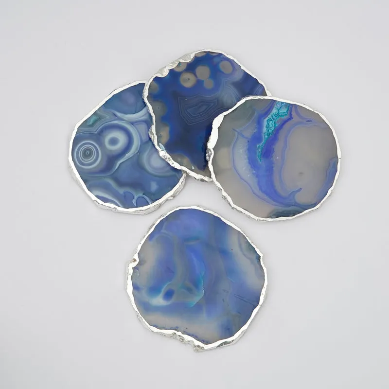 Vesto Brazilian Agate Coaster (Blue) - Set Of Four media 5