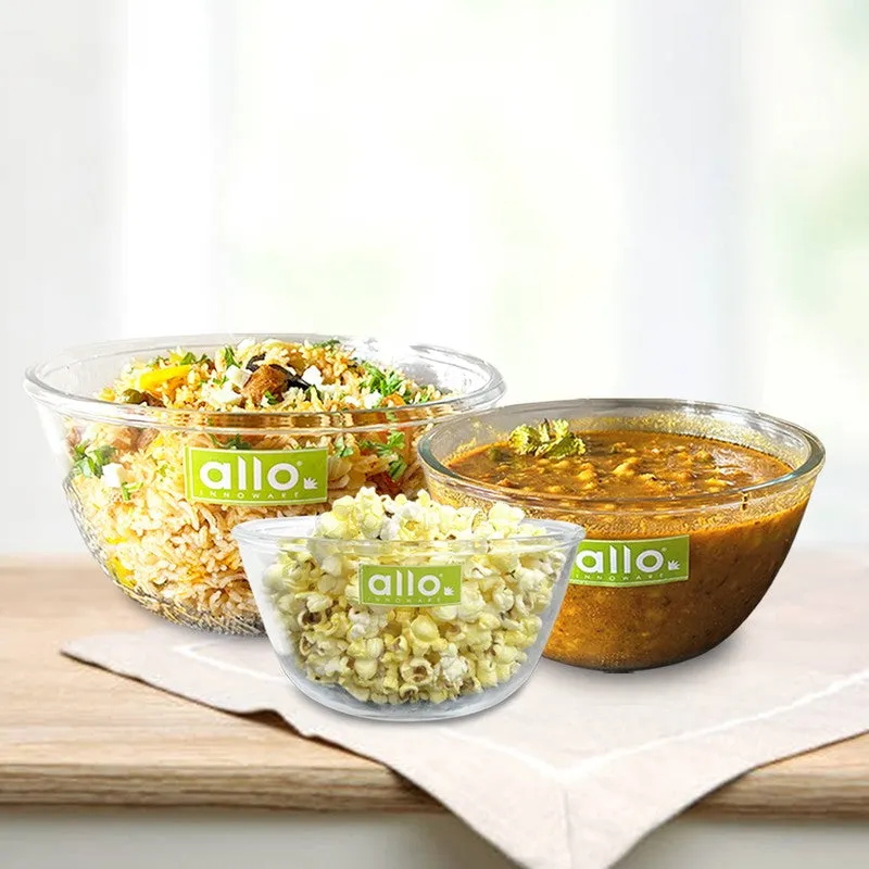 Twirix Glass Mixing Bowl (1000/1600/2100 mL) - Set of Three media 3