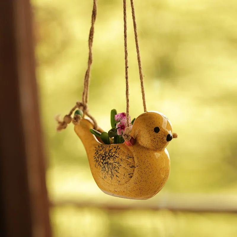 Aviara Ceramic Hanging Planter media 1