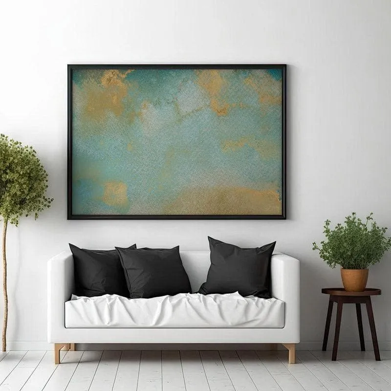 Gold Galore Wall Painting - Black Frame media 3