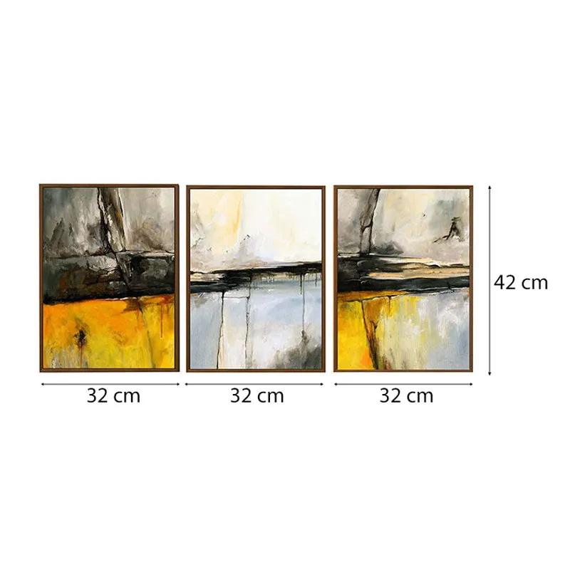 Astura Chrome Wall Painting - Set Of Three media 7