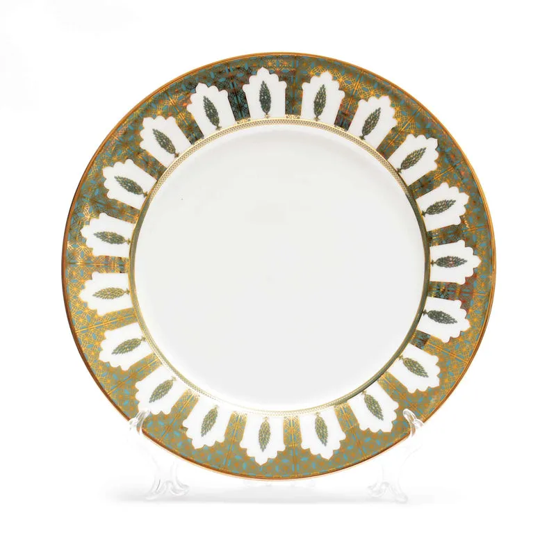 Gilded Chinar 24k Gold Brushed Porcelain Dinner Set - 21 Piece Set media 5