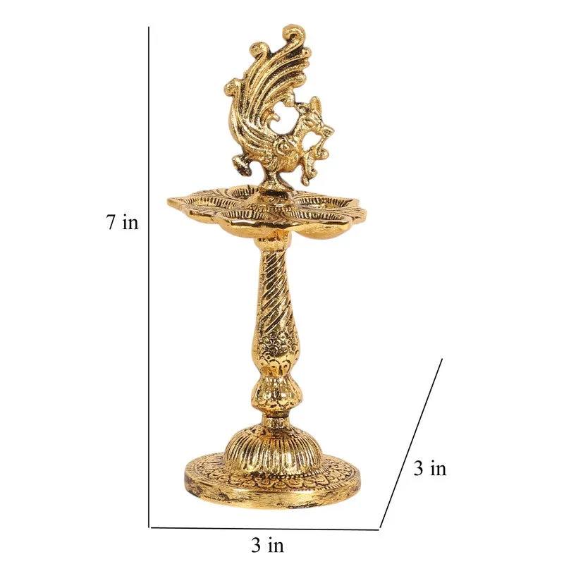 Antique Mayur Diya - Gold media 9