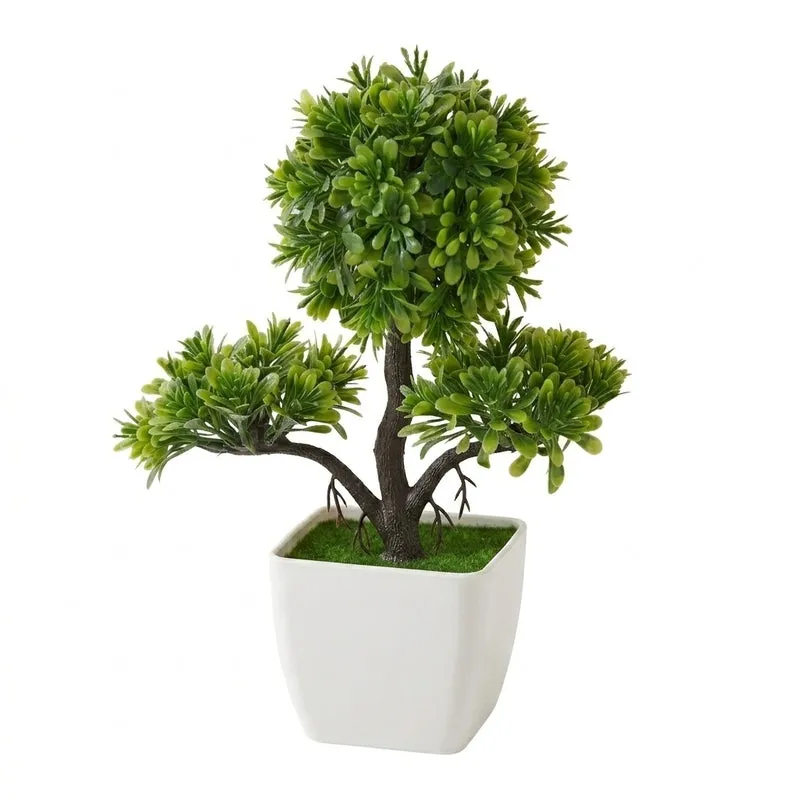 Faux Bushy Bonsai Plant - 20 cms media 4