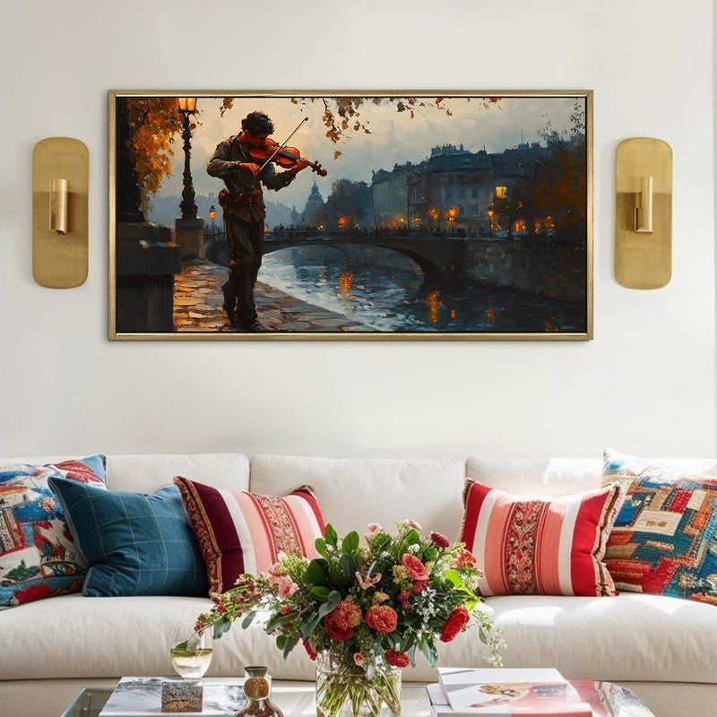 Streetlight Song Canvas Wall Painting With Frame