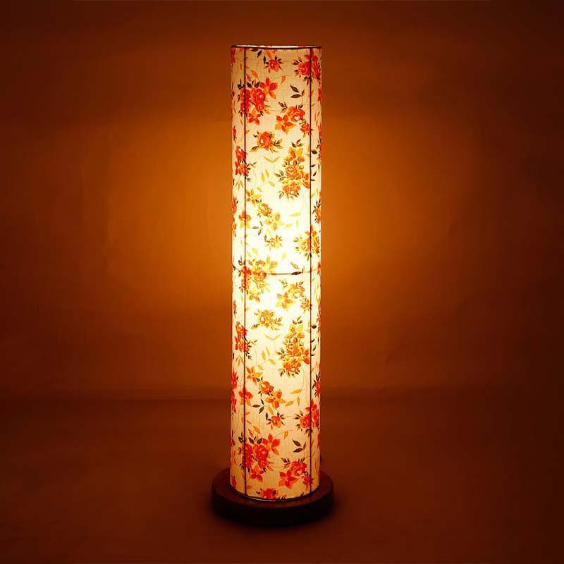 Orange Flora Tower Floor Lamp media 5