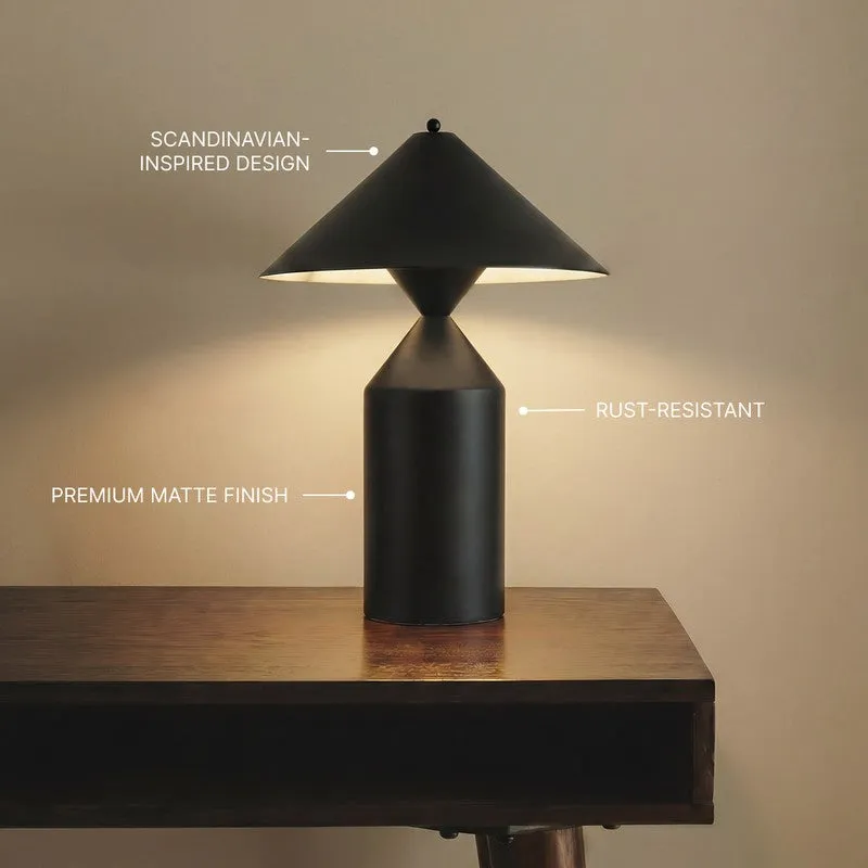 Fig Living Cone Casa Metal Table Lamp - Black media 9