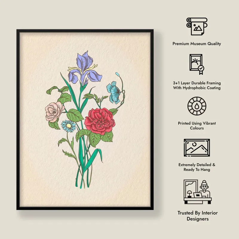 Garden Bliss Archival Paper Wall Art With Frame media 8