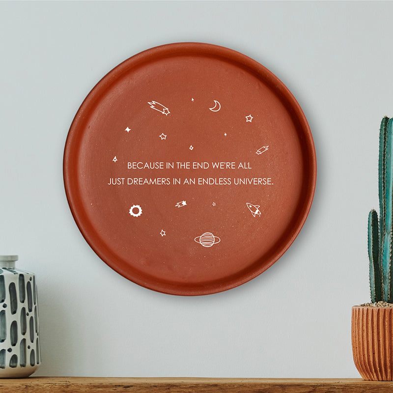 Endless Universe Terracotta Wall Plate media 3