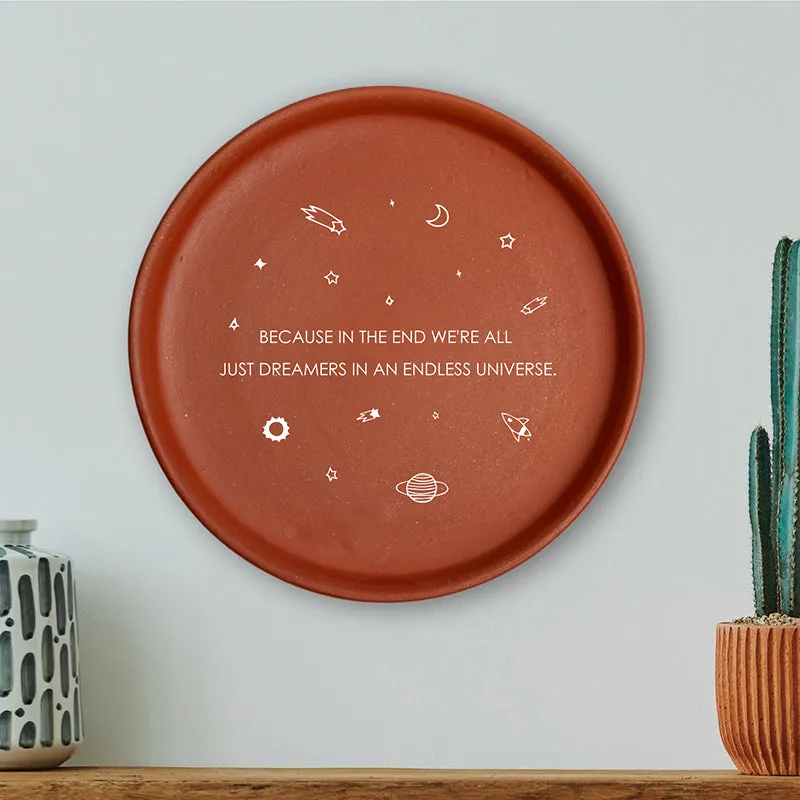 Endless Universe Terracotta Wall Plate media 3