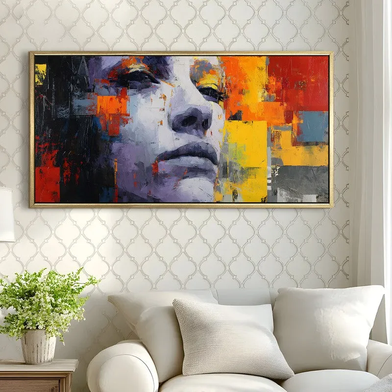 Colorbound Mind Canvas Wall Painting With Frame media 4