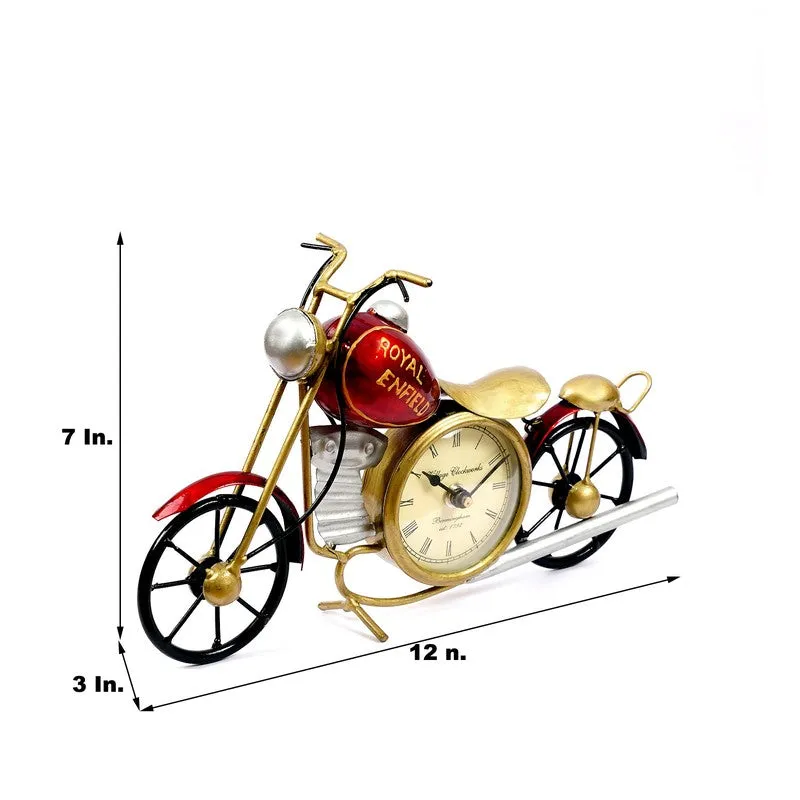 Designer Rider Inspired Statement Metal Table Clock media 7