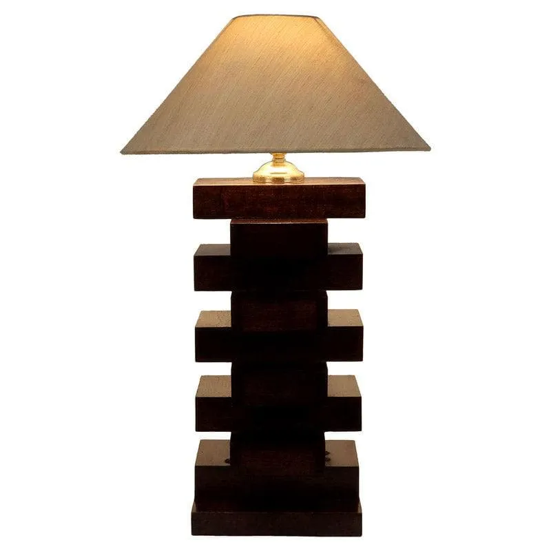 Betsy Fabric Table Lamp - White,Brown media 4
