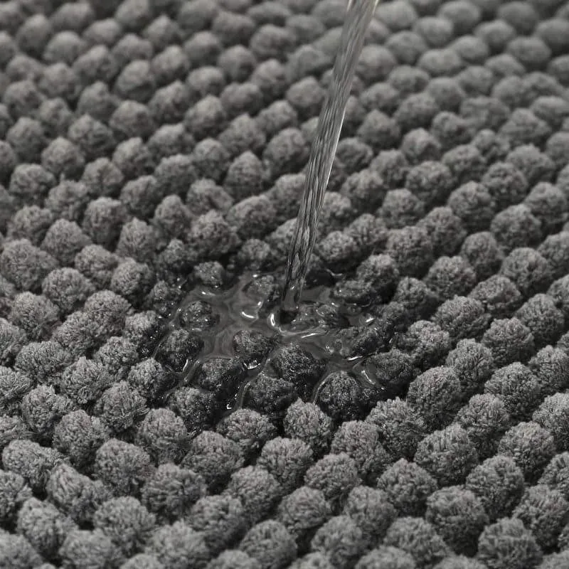 Blissful Micro Fiber Bathmat - Dark Grey media 4