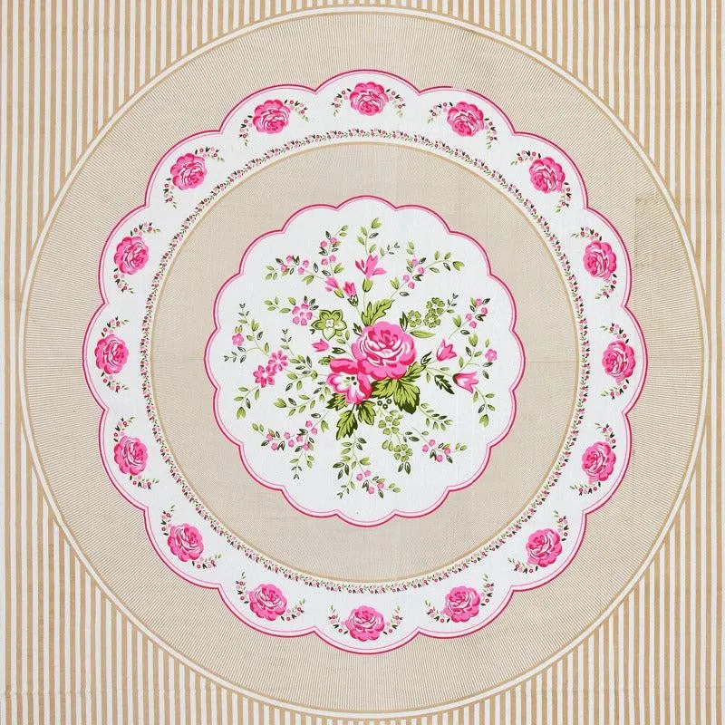 Magnus Floral Cotton Bedsheet (Cream) - 180 TC media 4