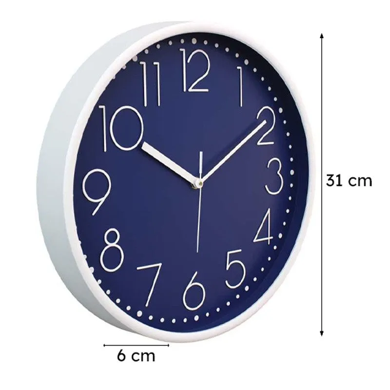 Elementary Wall Clock - Navy media 7
