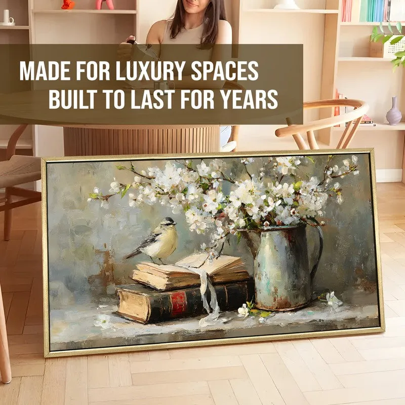 Rustic Harmony Canvas Wall Painting With Frame media 5