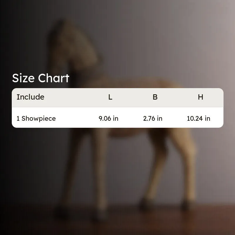 Decorative Horse Showpiece - Brown media 9