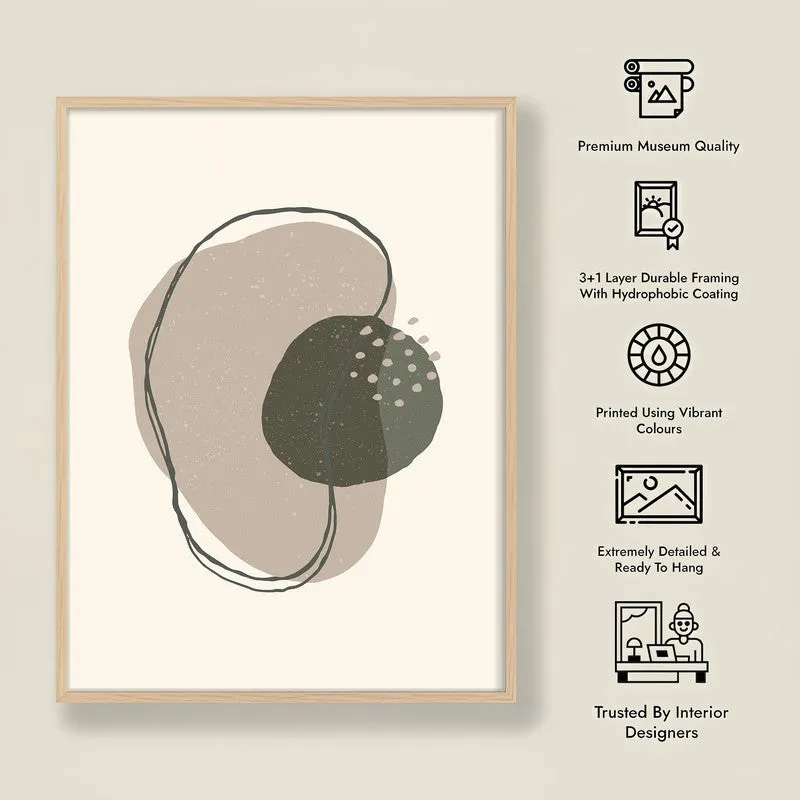 Amoeba Archival Canvas Wall Art - Natural Brown Frame media 8