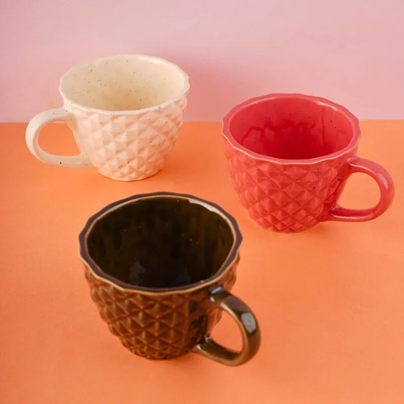Rossana Ceramic Tea Cup (220 mL Each) - Set of Three media 1