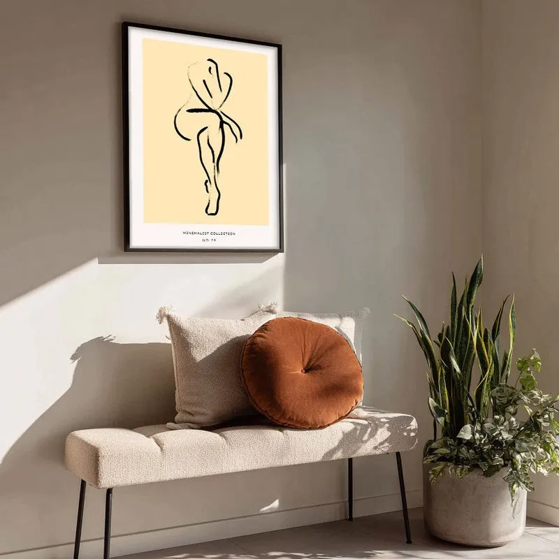 Grace Unfolded Canvas Wall Painting With Black Frame media 4