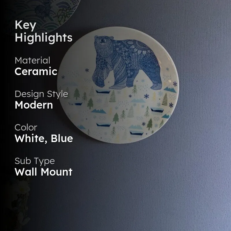 Animal Illustrative Series Wall Plate - Bear media 2