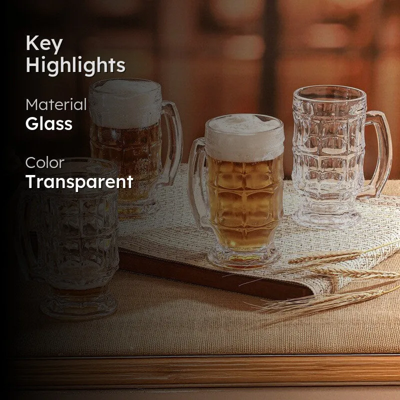 Lazrik Beer Mug(400 mL) - Set Of Four media 2