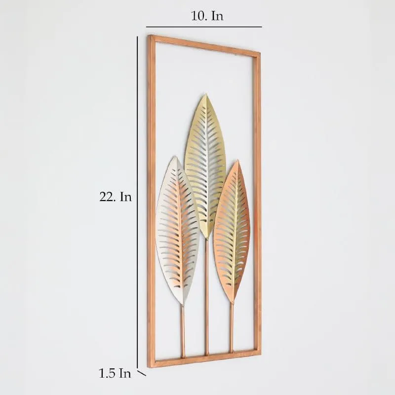 Arlie Leafy Metal Wall Accent media 4