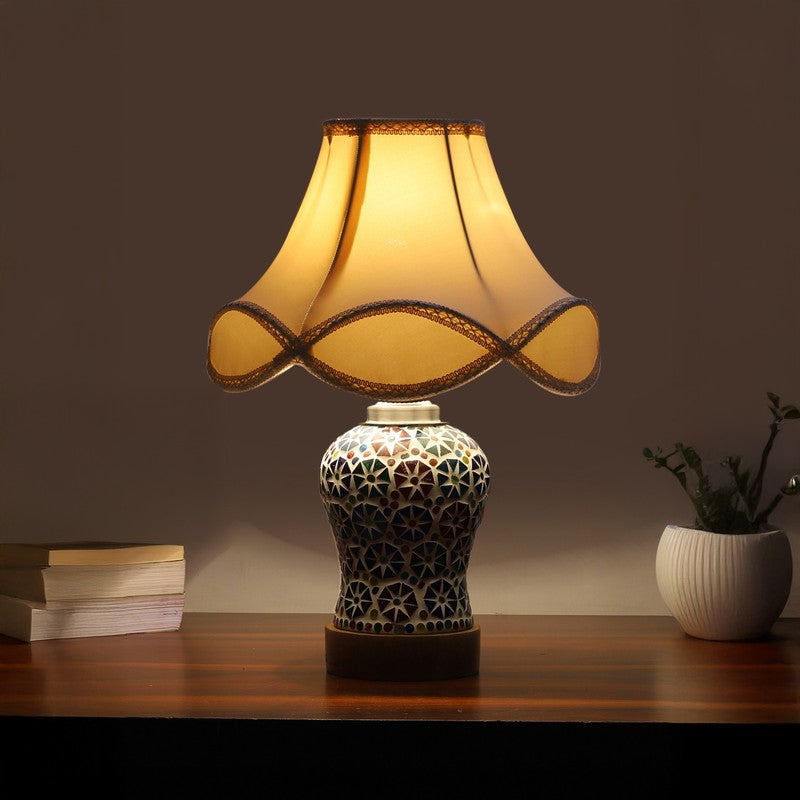 Astrona Arc Wooden Table Lamp - Multicolor