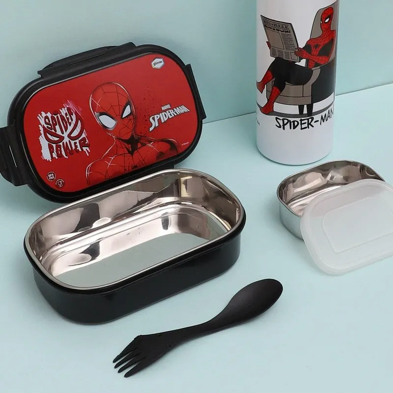 Spider Hero Lunch Box 800 ML With 1000 ML With Water Bottle - Two Piece Set media 3