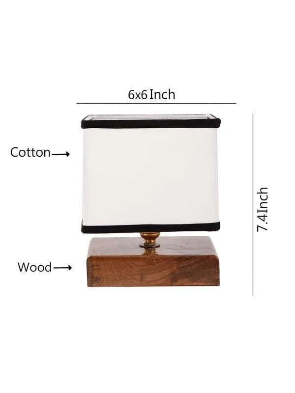 Cusp Fabric Table Lamp - Black,White media 6