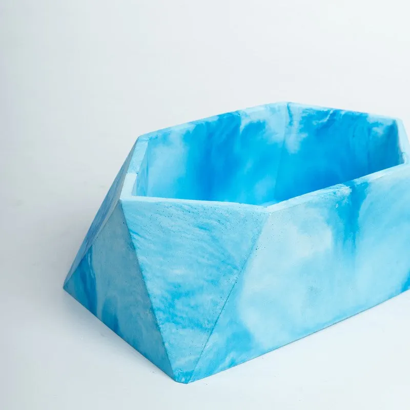 Trapex Concrete Planter - Blue media 5