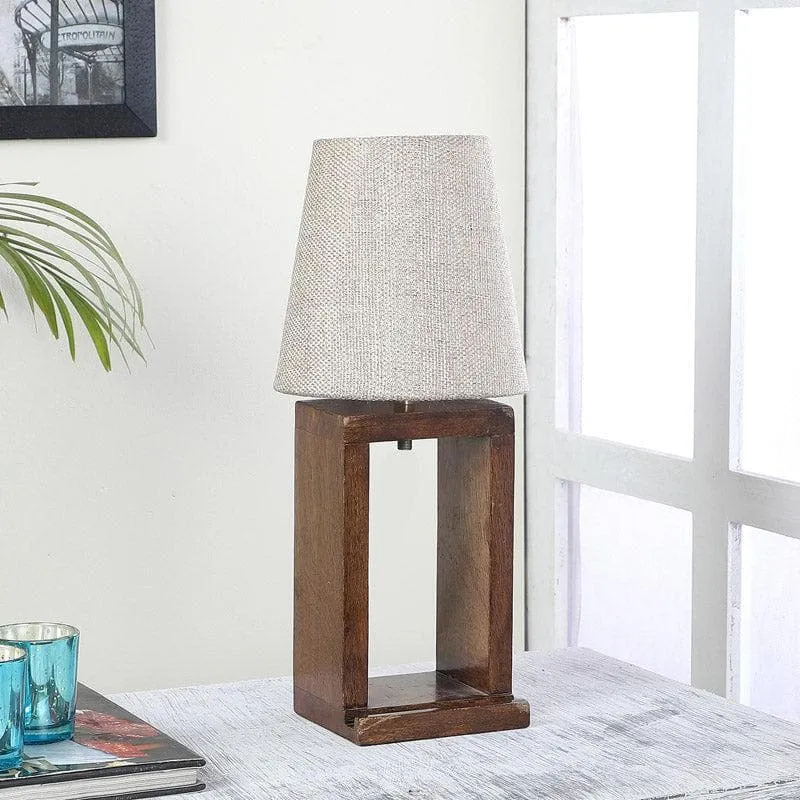 Bria Recto Fabric Table Lamp - Beige,Brown media 3