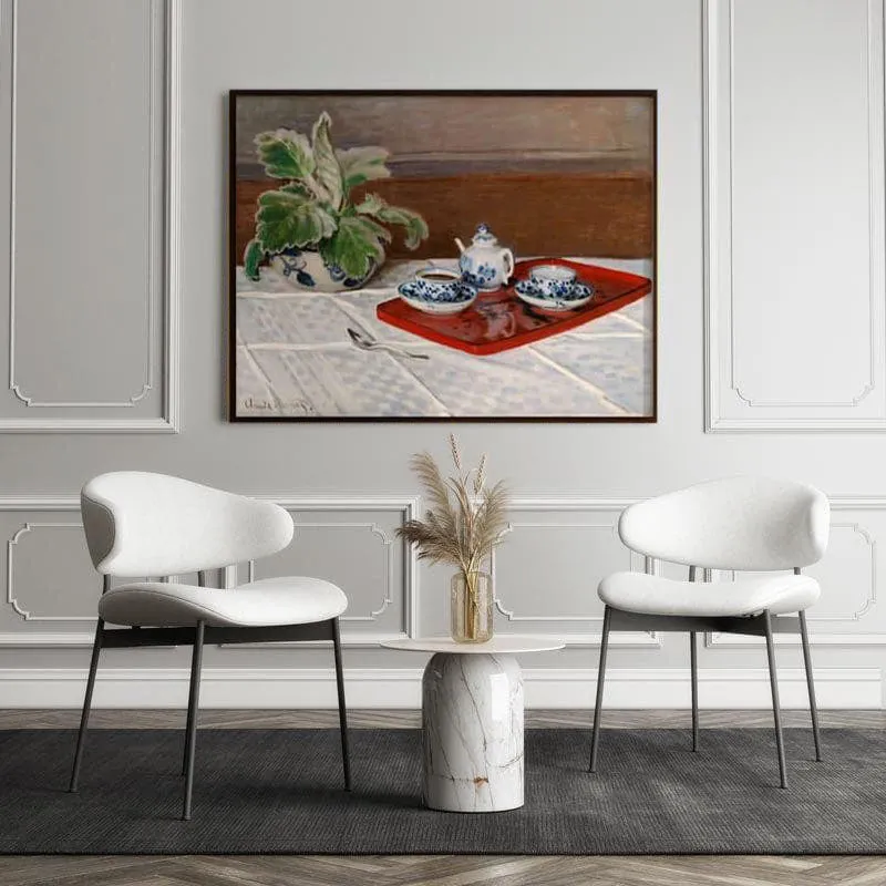 Tea Service By Claude Monet - Black Frame media 5