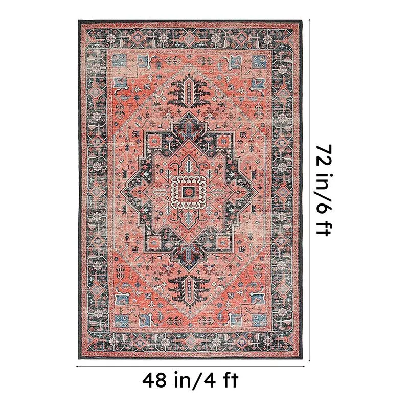 Lahza Velvet Rectangle Anti-Skid Carpet media 9
