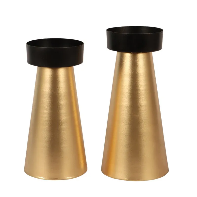 Gilded Glow Candle Holder - Set Of Two media 3