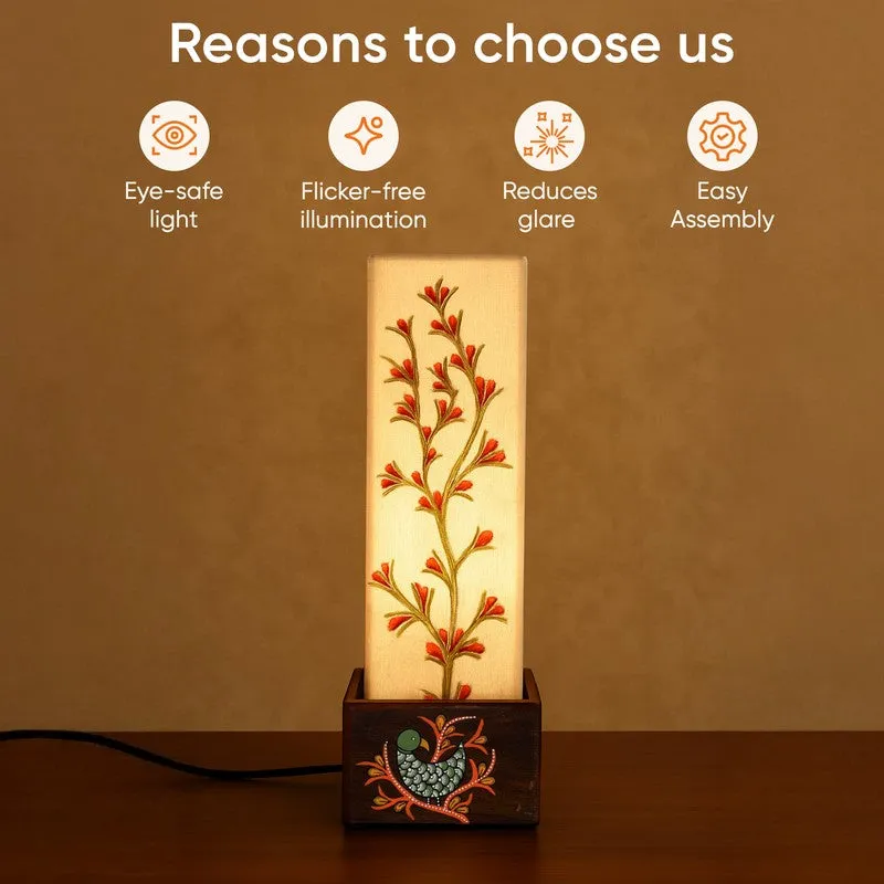 Jivana Tree Wooden Table Lamp - Multicolor media 7