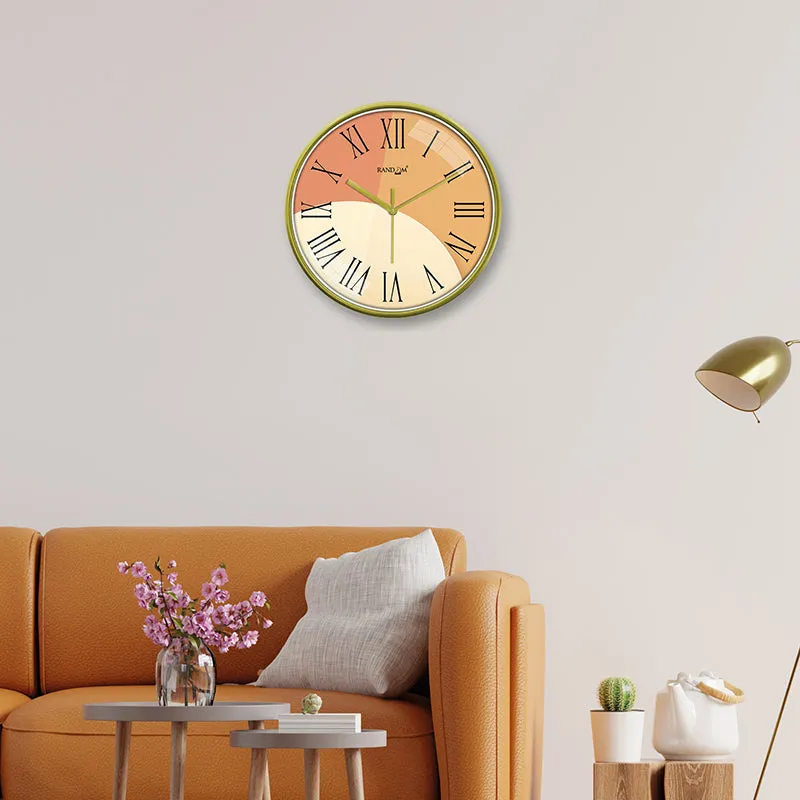 Autumn Dial Plastic Analog Wall Clock media 5