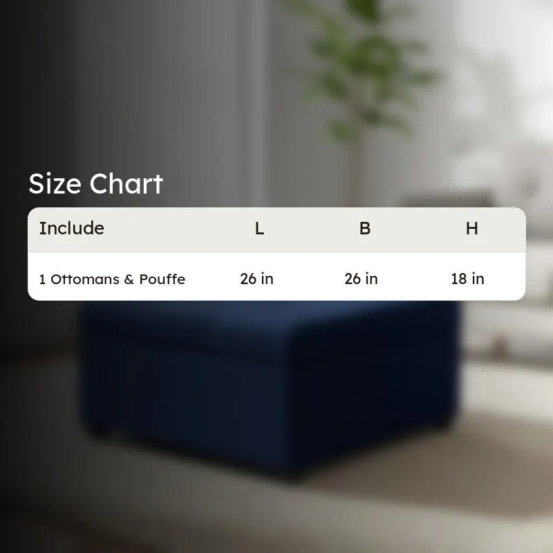 Uvaro Comelo Ottoman - Blue media 8