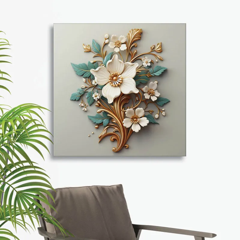 Bloom Azure Wall Painting media 1