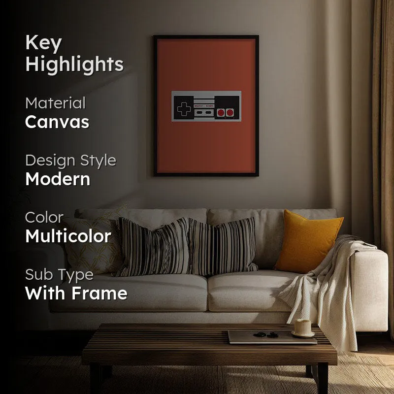 Game Mode Framed Canvas Wall Painting media 2