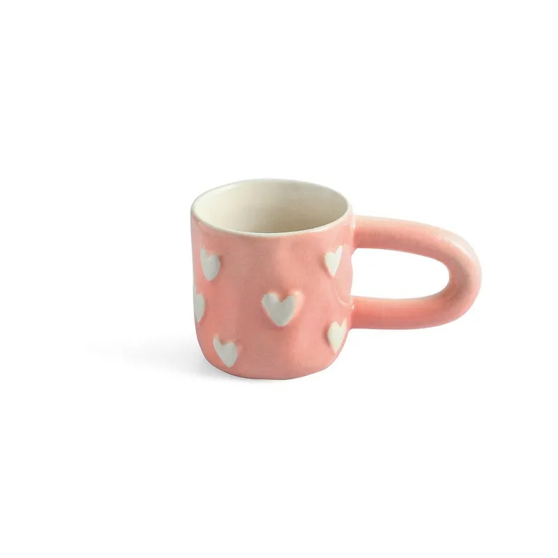 Heart Ceramic Coffee Mug (260 mL Each) - Set Of Two media 4