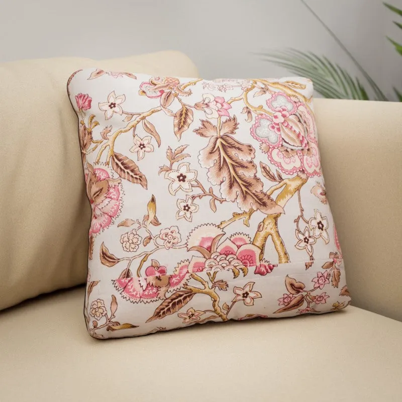 Floral Reverie Cotton Cushion Covers - Set Of Two media 3