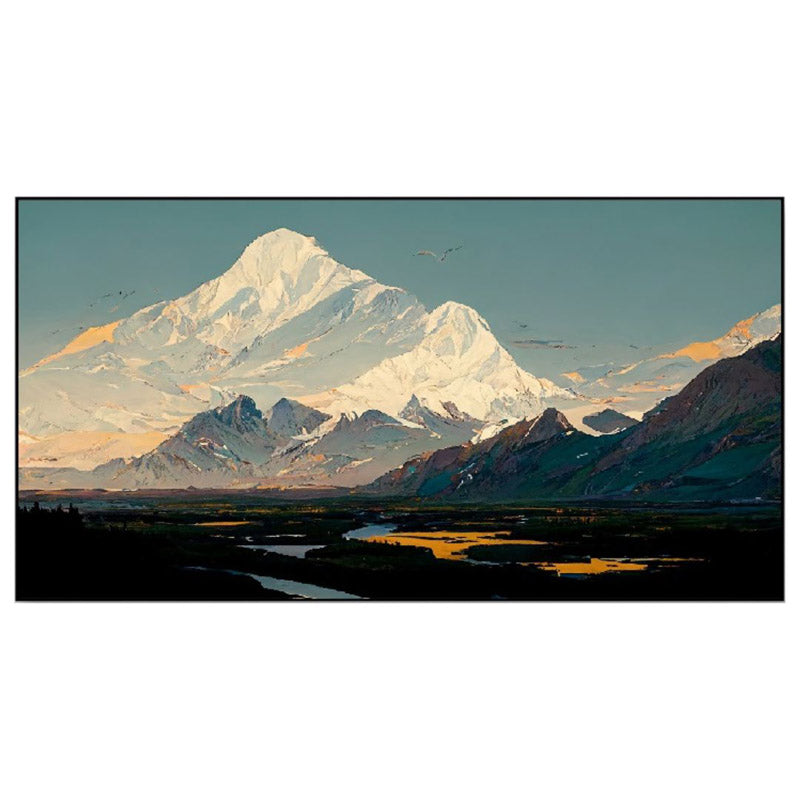 Snowy Mountains Calling Wall Painting media 4
