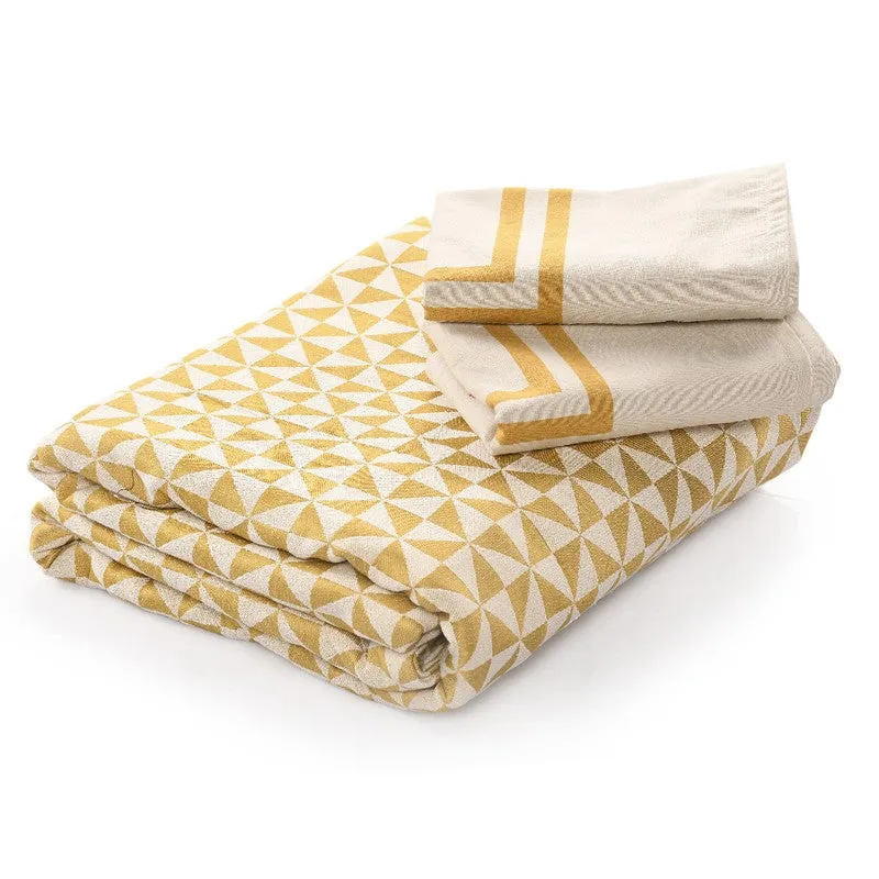 Pixel Nest Cotton Bedsheet (Yellow) - 224 TC media 6