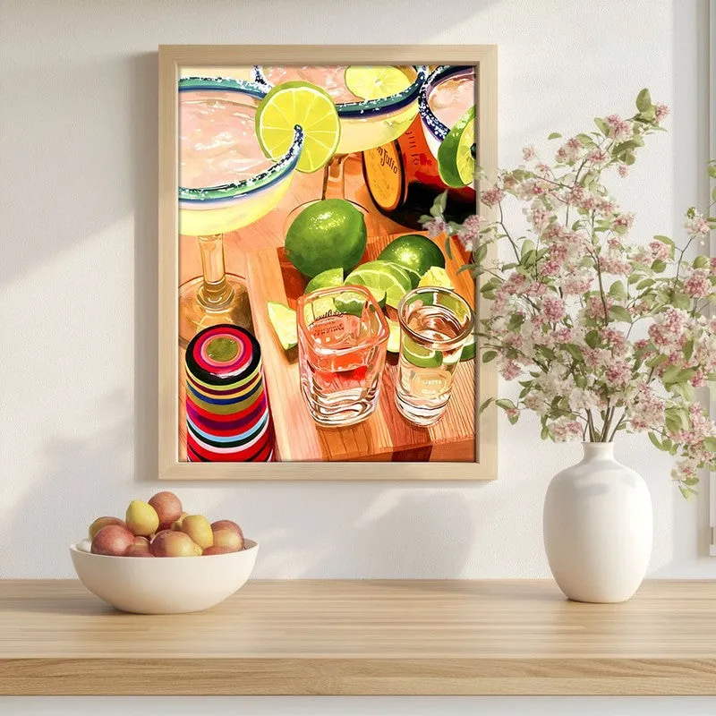 MocktailPrep Archival Canvas Wall Art - Brown media 1