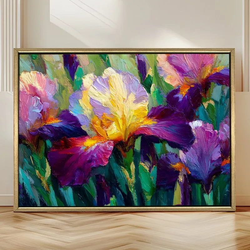 Silken Blossoms Canvas Wall Painting With Frame media 4