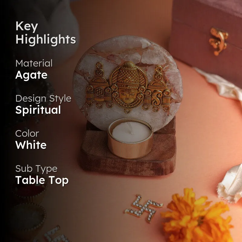 Celestial Shree Lord Venkateshwara Tealight Candle Holder media 2