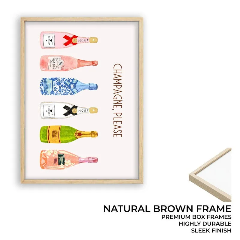 ChampagneBar Archival Canvas Wall Art - Brown media 9