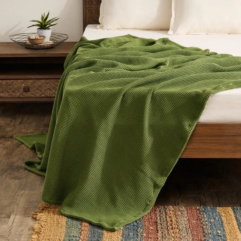 Soothara Cotton Blankets - Green media 1